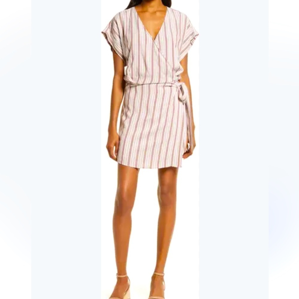 Bishop + Young Ivy Striped Romper, Wrap Skirt, size Medium